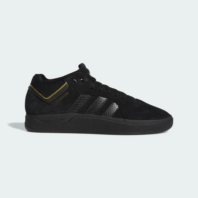 Adidas Originals Men s Black Metallic Tyshawn Shoes Size 4 us EF8519