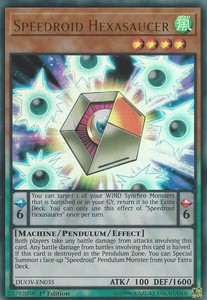 Speedroid Hexasaucer - DUOV-EN035 - Ultra Rare - 1st Edition x3 - Near Mint