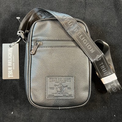 True Religion NEWAL Crossbody Purse Black Bag Pack Retro TR103990