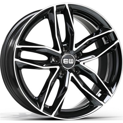 Alufelgen VOLKSWAGEN Eos 18'' - EW EW04 MUST BLACK POLISHED