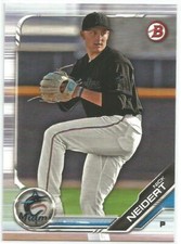 Nick Neidert Miami Marlins 2019 Bowman Baseball Prospects Card