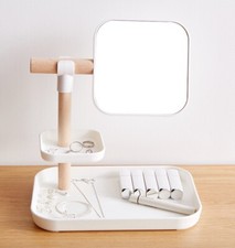 Desktop Cosmetics Storage Box Makeup Brush Lipstick Mask Skin Care Products With