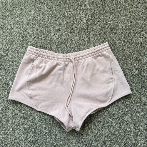 PINK Victoria Secret Fleece Light Pink Lounge Sweat Shorts Size Large