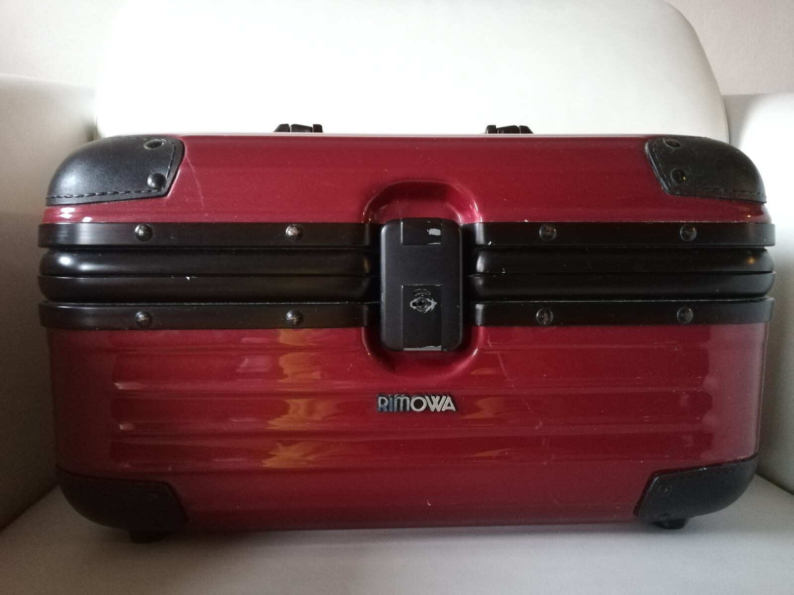Vintage RIMOWA Beauty Case Kosmetikkoffer mit Schlüssel Weinrot eBay
