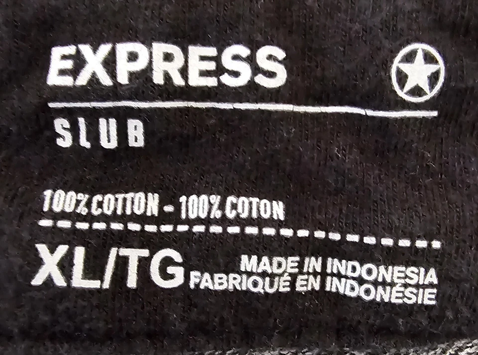 Express Mens Shirt Size XL X Large Short Sleeve V Neck - Image 2 of 4