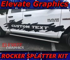 For Dodge Ram 1500 Stripes Side Rocker Splatter Graphic Decals Sticker 2009-2018 For Dodge Ram 1500 Stripes Side Rocker Splatter Graphic Decals Sticker 2009-2018
