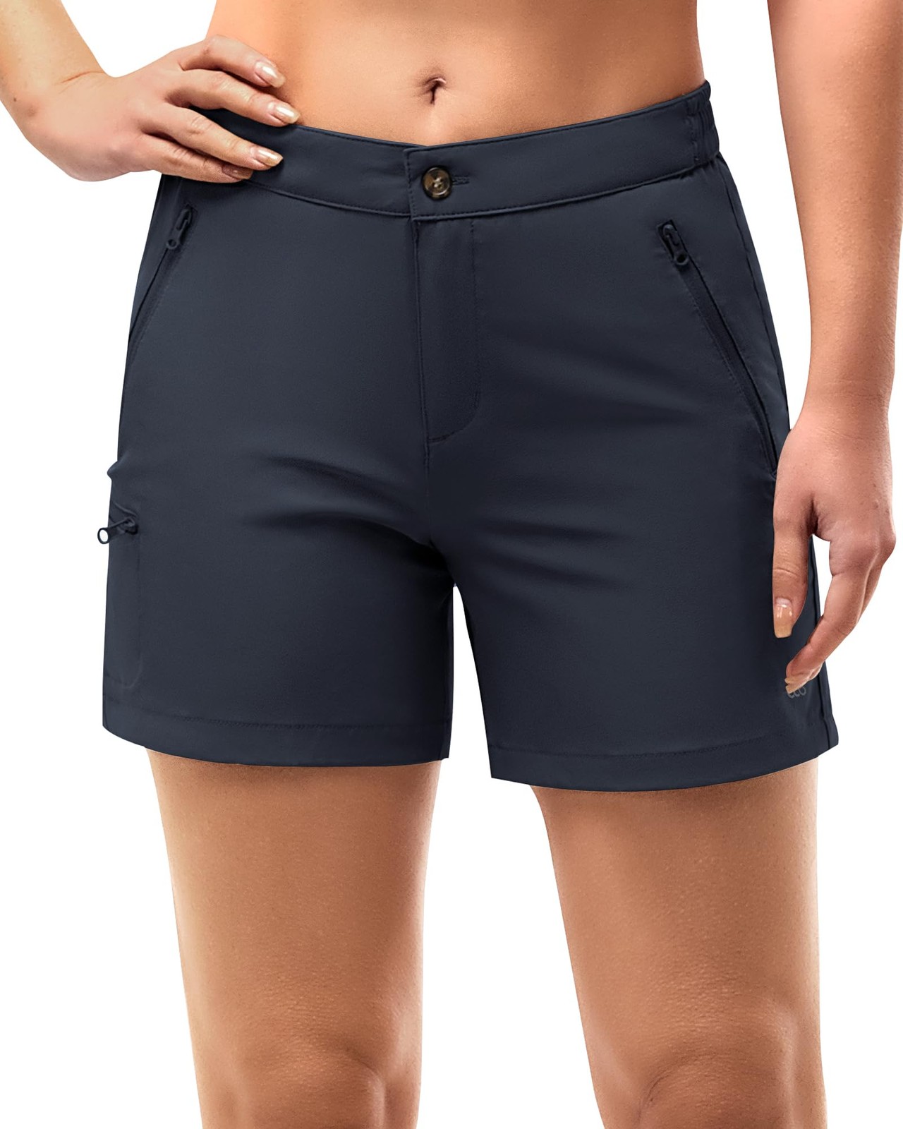 ,Womens Golf Shorts Quick Dry Shorts for Women 5 Inch Inseam Ladies Shorts St...