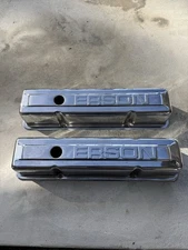 Vintage ERSON Small Block Chevy Chrome Valve Covers