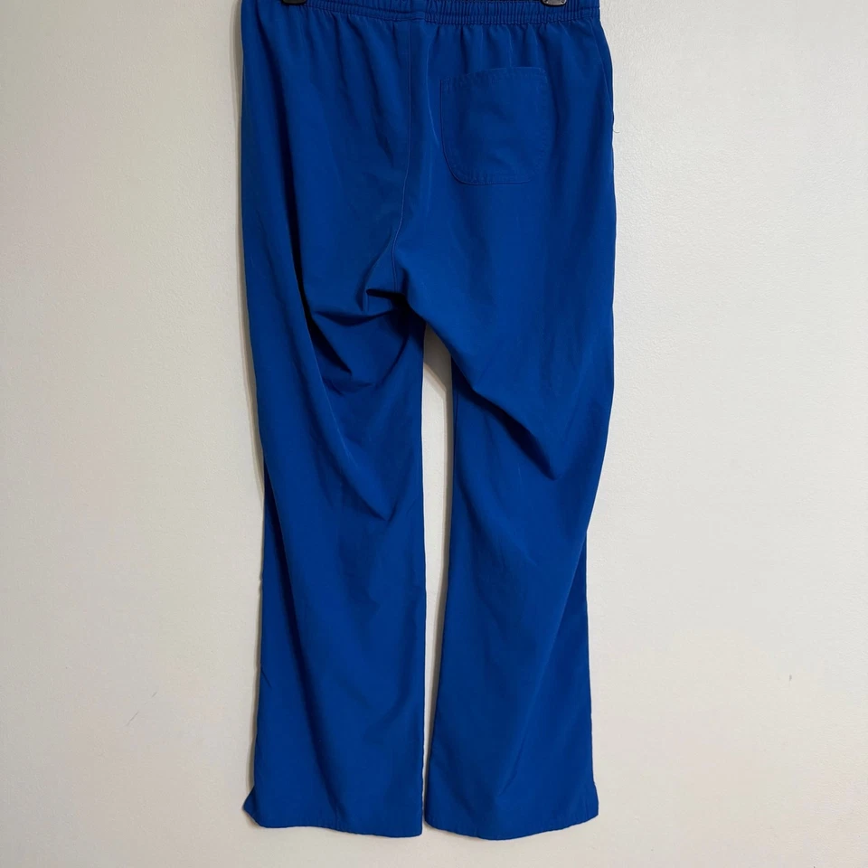 HeartSoul Break On Through Royal Blue Scrub Pants Wide Leg Nurse Medical Set - Image 3 of 4