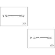 2x CORTECO Bremsschlauch Vorderachse für Audi A4 8E2 B6 2.0 1.6 8E5 1.9 TDI 8H7