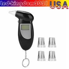 Digital LCD Police Breath Breathalyzer Test Alcohol Tester Analyzer Detector L-
