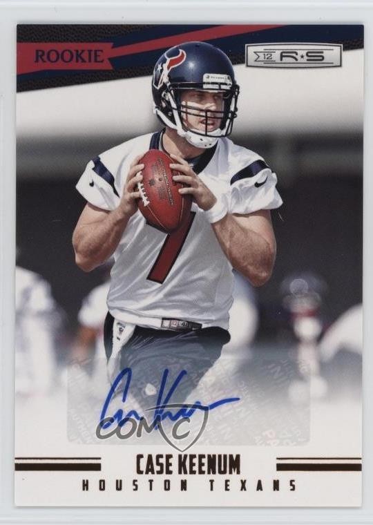 2012 Panini Rookies & Stars Rookie Signatures /999 Case Keenum #159 Auto RC vn4