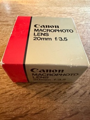 W) Canon Lupenobjektiv Macrophoto Lens 20mm f/3.5 gebraucht - guter Zustand -