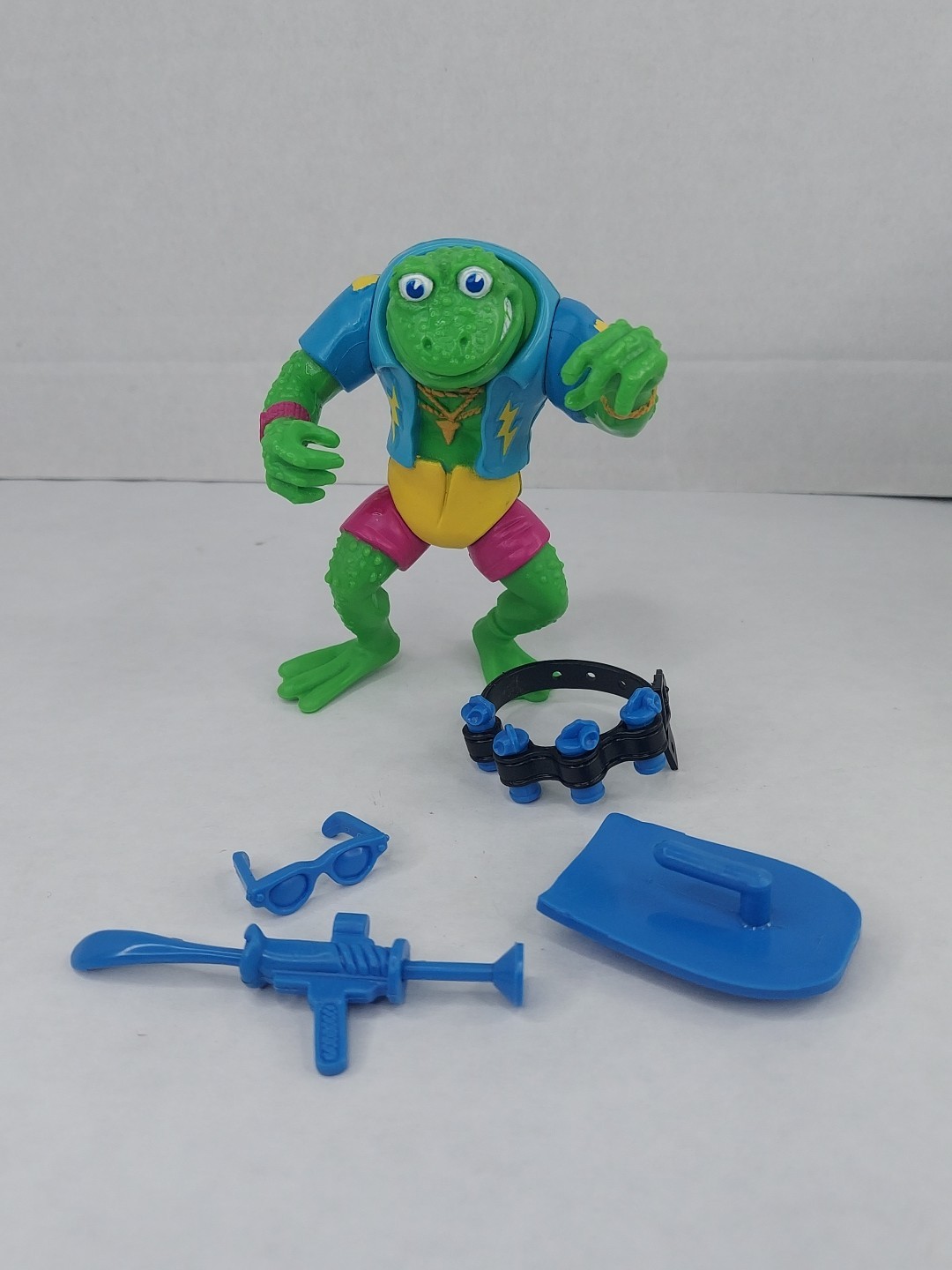 GENGHIS FROG Teenage Mutant Ninja Turtles 1989 Playmates 100% Complete TMNT