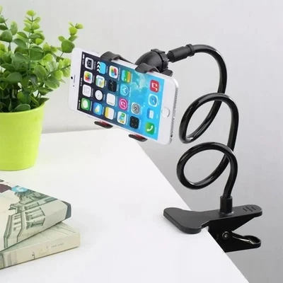 Long Flexible Arm Mobile Phone Holder Clamp Desk Bed Lazy Stand for GPS Phone