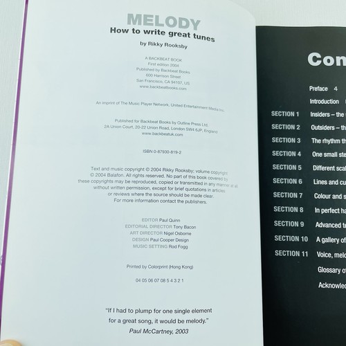 Melody: How to Write Great Tunes by Rikky Rooksby Sheet Music Book Includes CD - Picture 10 of 14
