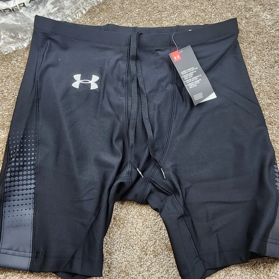 Under Armour Mens Compression Shorts XL TG EG Black Athletic Performance - Image 4 of 4