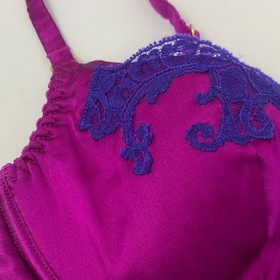 Agent Provocateur Molly Purple Silk Bra 34C