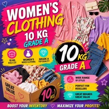 10KG Women’s Clothing Job Lot Grade A Mixed Sizes Styles Reseller Wholesale