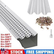 Aluminum Gutter Guard Mesh 5/6 Inch Width Leaf Filter Guards for Rain Gutters