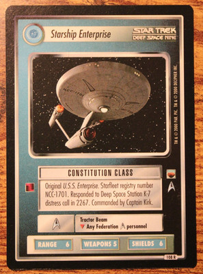 Star Trek CCG - The Trouble With Tribbles - Starship Enterprise - 108R+