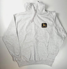 Men's NWT Gray John Deere Pullover Hoodie Sweatshirt Size Medium