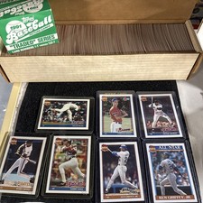 1991 topps baseball complete set 792 cards Plus Traded Set 132