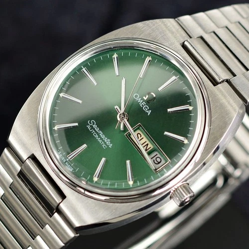 1978's VINTAGE OMEGA SEAMASTER AUTOMATIC GREEN DIAL DAY DATE DRESS MEN'S WATCH