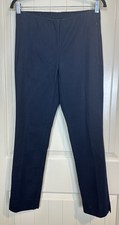 J. Jill women Essential Cotton Stretch elastic waist pull on blue pants size 4