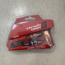 Cerwin Vega RV46 - RCA Cable 6 ft. 2-Channel Dual Twisted Dual Molded Ends