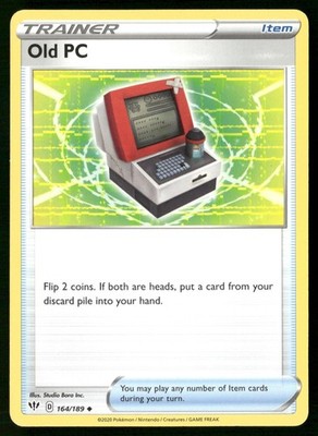 Old PC 164/189 Uncommon Darkness Ablaze Pokemon Near Mint