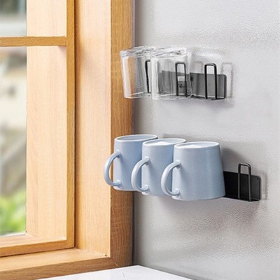 Easy Installation WallMounted Mug Hooks Rack Expand Your Storage Space