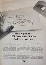 IBM Picture Magazine Ad Original Vintage Wall Art Decor Modeling Program