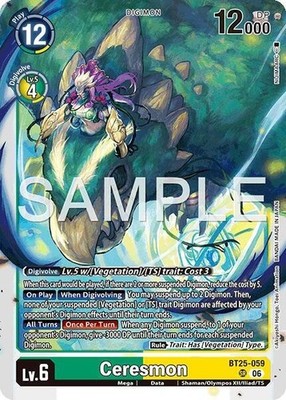 Ceresmon Foil - BT25-059  - NM - Digimon TCG