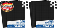 600 StüCk Magnetische Klebepads 1X1Cm FüR KüHlschrank BüRo Und Whiteboard