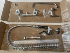 T&S Brass S-0133-A12-B Eversteel Wall Mount Pre-Rinse Unit w/ 12" Swing Nozzle