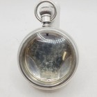 Antique A.W.W. Co. Coin Silver 18S Pocket Watch Case Complete w/ Crystal Bezel — photo 5