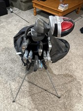 Men's Right-Handed Starter Set Golf Clubs with Stand Bag