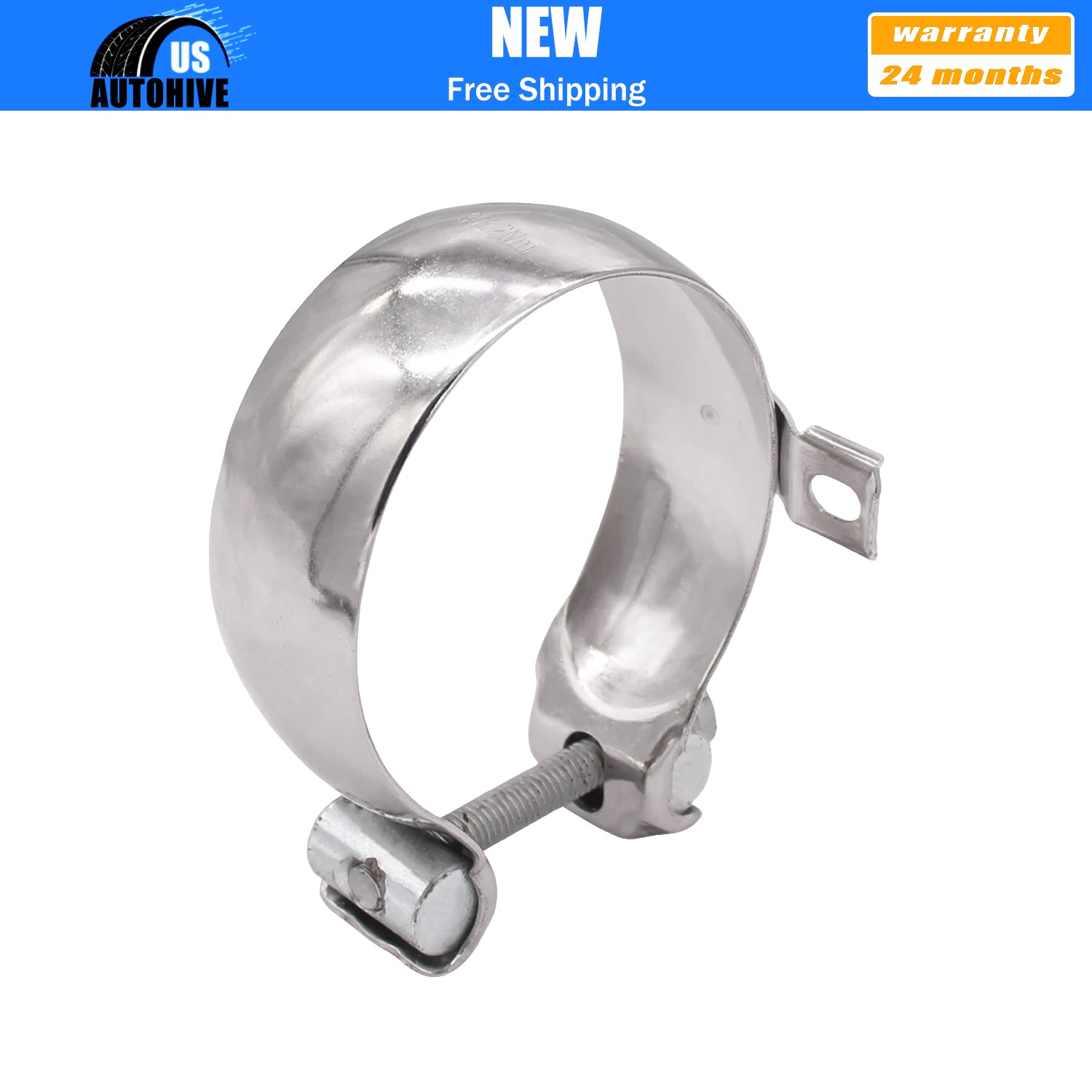 Automotive Exhaust Muffler Pipe Clamp For 08-24 Cadillac Chevrolet GMC ...