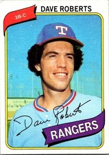 Dave Roberts - 1980 Topps - # 93 - Rangers