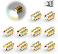 10 Pack Small Spotlight Battery Operated LED Lights, Warm White LED Wireless