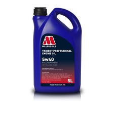 1 x Millers Oils Trident Professional 5W40 Fully Synthetic Engine Oil - 5 Litre 5.95 per litre