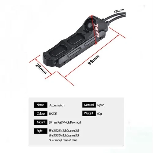 AXON 压力按钮遥控开关 SF/2.5/3.5/起重机激光插头双控制 - 第 6 张/共 22 张