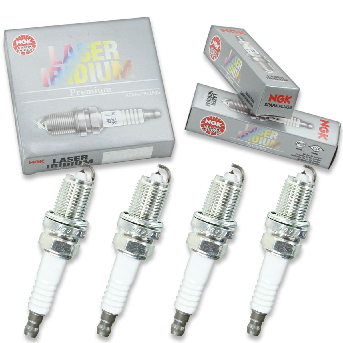 4 pcs NGK Laser Iridium Spark Plugs for 1999-2002 Daewoo Lanos 1.6L L4 - dw