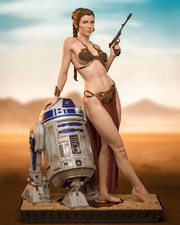 Estatua Princesa Leia Kit Impreso 3D Sin Pintar/Sin Montar