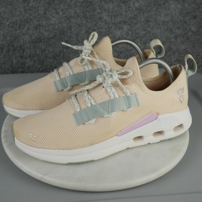 On Running Shoes Womens Size 10 Beige Cloudeasy Mesh Athletic Sneakers Comfort