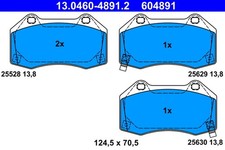 ATE Bremsbelagsatz Scheibenbremse 13.0460-4891.2 für 124 FIAT ABARTH Spider 348