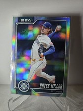 2026 TOPPS SERIES 1 BRYCE MILLER - SEATTLE#331 SILVER RAINBOW FOIL SP - 5c