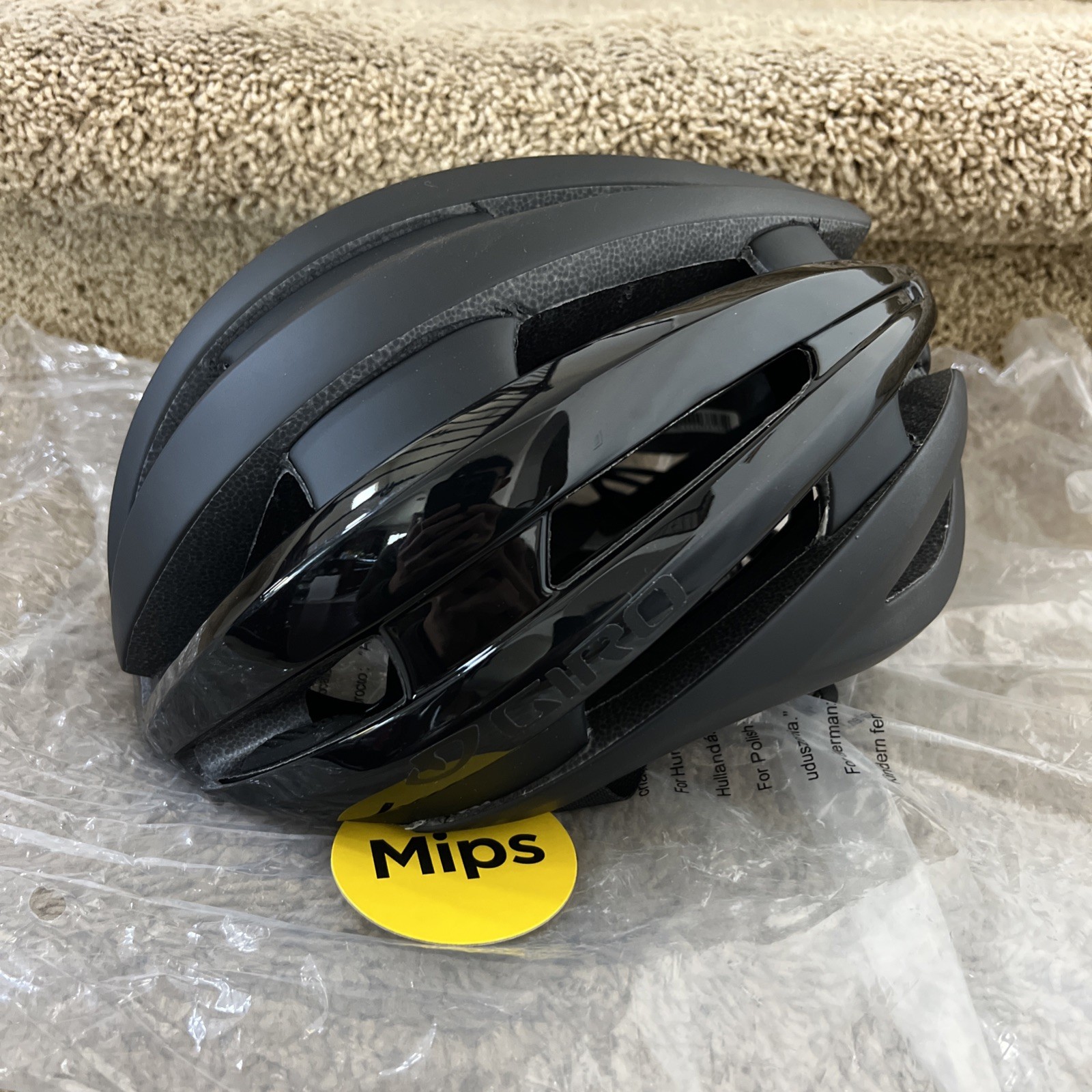 Giro Synthe MIPS II Adult Unisex Road Cycling Helmet Black M