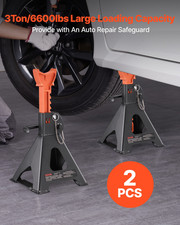 3 Ton Jack Stands 6600lb Heavy Duty Adjustable Double Locking Pair